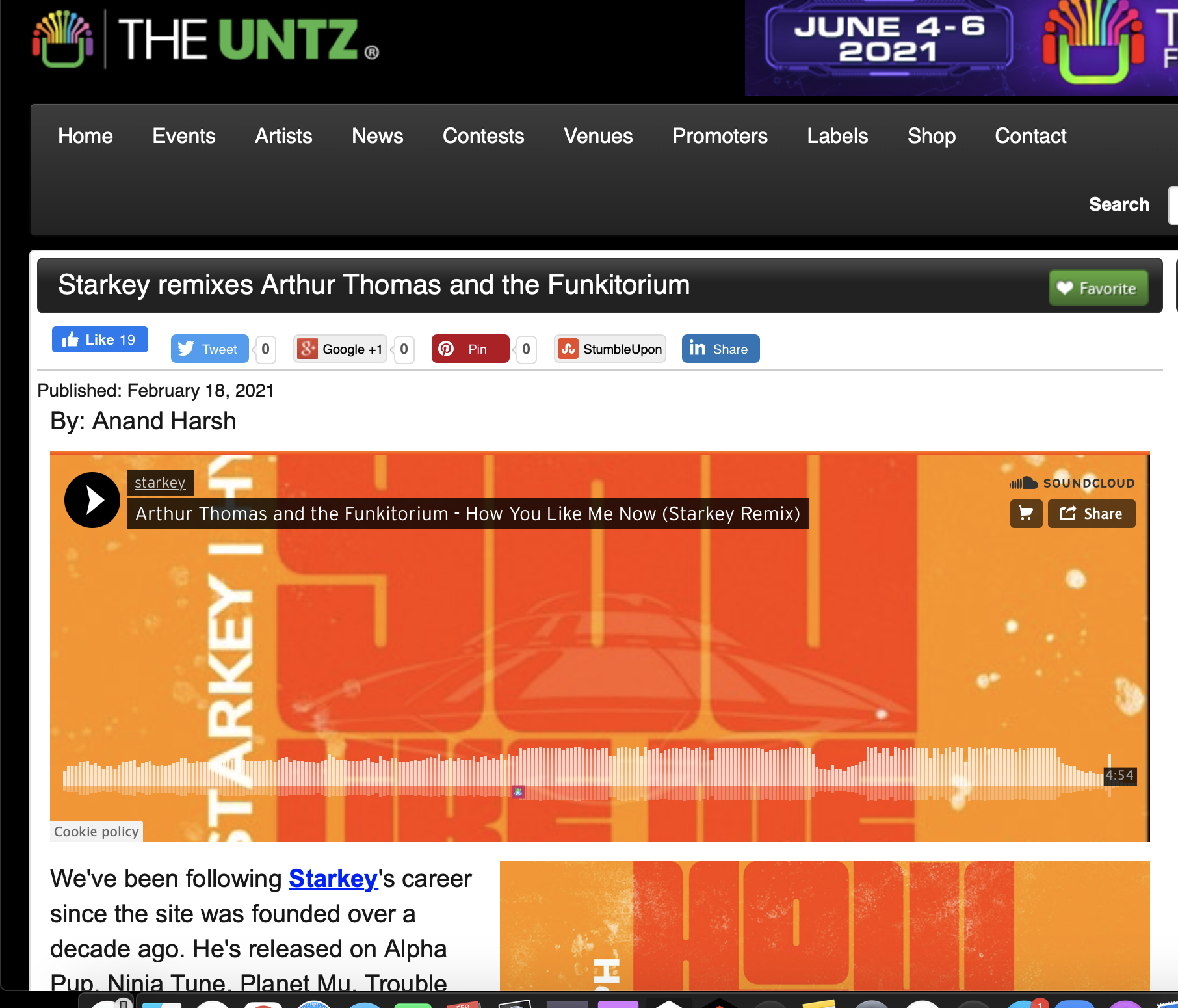 the Untz screen capture